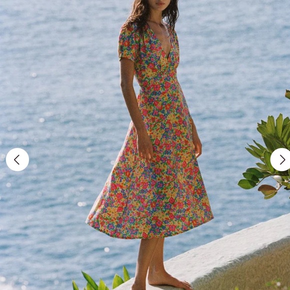 Faithfull the Brand Dresses & Skirts - NWT FAITHFULL THE BRAND RAPHAELA MIDI DRESS | LA FORTUNA FLORAL | XS